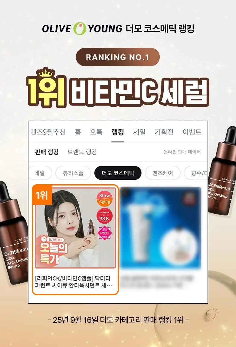 [잡티톤업/비타민C세럼] 닥터디퍼런트 씨이큐 안티옥시던트 세럼 15ml 2개입 상세페이지 2